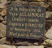 Plaque commémorative de Yves Allainmat