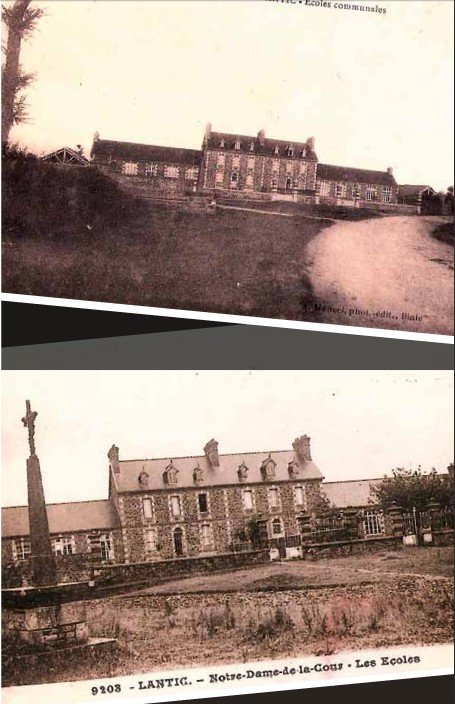 Ecoles de lantic à Notre-Dame-de-la-Cour dans les années 1910.