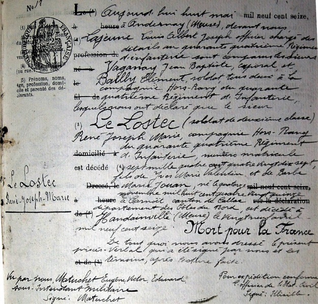 Fichier:LE LOSTEC RENÉ Transcription décès.jpg
